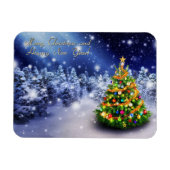 Vrolijk kerstfeest en gelukkig nieuwjaar magneet (Horizontaal)