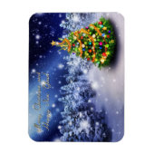 Vrolijk kerstfeest en gelukkig nieuwjaar magneet (Verticaal)