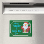 Vrolijk kerstfeest en gelukkig nieuwjaar magneet (Insitu (Vaatwasser))