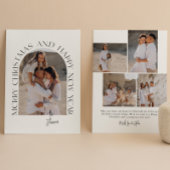 Vrolijk Kerstfeest en Gelukkig Nieuwjaar Modern Feestdagenkaart