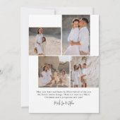 Vrolijk Kerstfeest en Gelukkig Nieuwjaar Modern Feestdagenkaart (Achterkant)