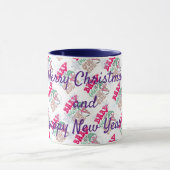 Vrolijk kerstfeest en gelukkig nieuwjaar mok (Midden)