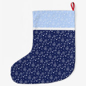 Vrolijk kerstfeest en gelukkig nieuwjaar! Monogram Grote Kerstsok (Achterkant)