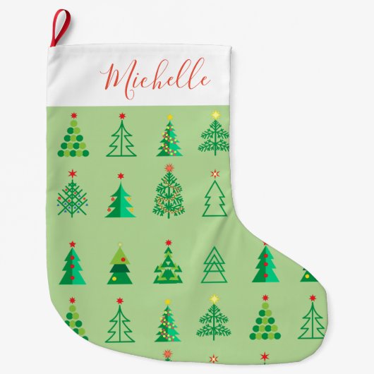 Vrolijk kerstfeest en gelukkig nieuwjaar! Ornament Grote Kerstsok (Voorkant)