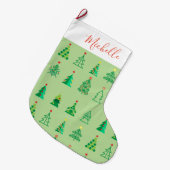 Vrolijk kerstfeest en gelukkig nieuwjaar! Ornament Grote Kerstsok (Voorkant (Hangend))