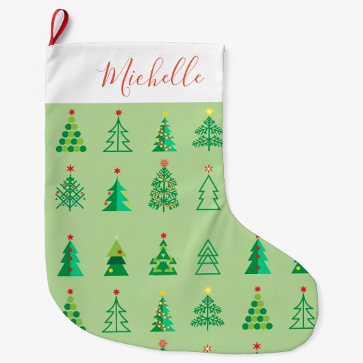 Vrolijk kerstfeest en gelukkig nieuwjaar! Ornament Grote Kerstsok (Voorkant)