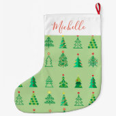 Vrolijk kerstfeest en gelukkig nieuwjaar! Ornament Grote Kerstsok (Achterkant)