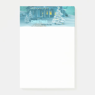 Vrolijk kerstfeest en gelukkig nieuwjaar post-it® notes