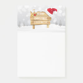 Vrolijk kerstfeest en gelukkig nieuwjaar post-it® notes