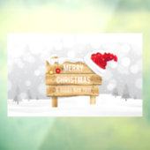 Vrolijk kerstfeest en gelukkig nieuwjaar raamsticker (Vel 3)