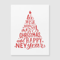 Vrolijk kerstfeest en gelukkig nieuwjaar. Rode let