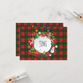 Vrolijk kerstfeest en gelukkig nieuwjaar! Scotland Kaart (Voorkant / Achterkant in situ)