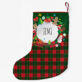 Vrolijk kerstfeest en gelukkig nieuwjaar! Scotland Kleine Kerstsok (Achterkant)