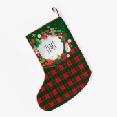 Vrolijk kerstfeest en gelukkig nieuwjaar! Scotland Kleine Kerstsok (Achterkant (Hangend))