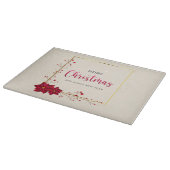 Vrolijk kerstfeest en gelukkig nieuwjaar snijplank (Hoek)