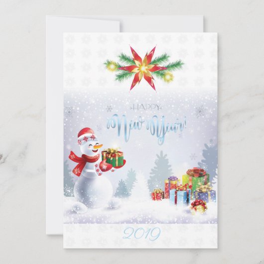 Vrolijk kerstfeest en gelukkig nieuwjaar! Snowman  (Voorkant)