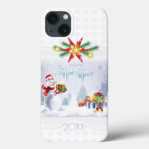 Vrolijk kerstfeest en gelukkig nieuwjaar! Snowman  Case-Mate iPhone Case