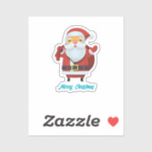 Vrolijk kerstfeest en gelukkig nieuwjaar sticker (Vel)