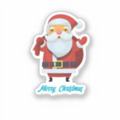 Vrolijk kerstfeest en gelukkig nieuwjaar sticker (Voorkant)