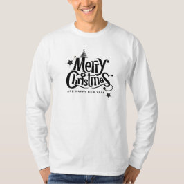 Vrolijk kerstfeest en gelukkig nieuwjaar T-shirt
