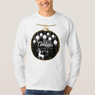 Vrolijk kerstfeest en gelukkig nieuwjaar: vakantie t-shirt