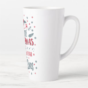 Vrolijk kerstfeest en gelukkig nieuwjaar van de ke latte mok