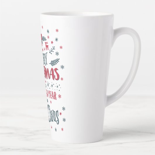 Vrolijk kerstfeest en gelukkig nieuwjaar van de ke latte mok (Rechts)