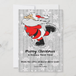 Vrolijk kerstfeest en gelukkig nieuwjaar Wenskaart Feestdagenkaart