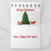 Vrolijk kerstfeest en gelukkig nieuwjaar Wenskaart Kaart (Binnen)