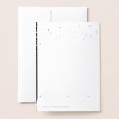 Vrolijk kerstfeest en gelukkig nieuwjaar! Wintersn Folie Kaarten (Met envelop)