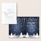 Vrolijk kerstfeest en gelukkig nieuwjaar! Wintersn Folie Kaarten (Display)