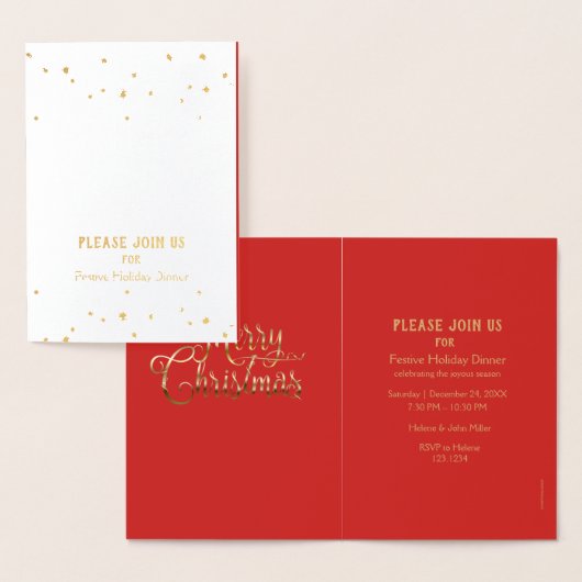 Vrolijk kerstfeest en gelukkig nieuwjaar! Wintersn Folie Kaarten (Display)