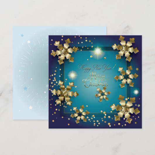 Vrolijk kerstfeest en gelukkig nieuwjaar! XMAS 202 Notitiekaartje (Voorkant / Achterkant)