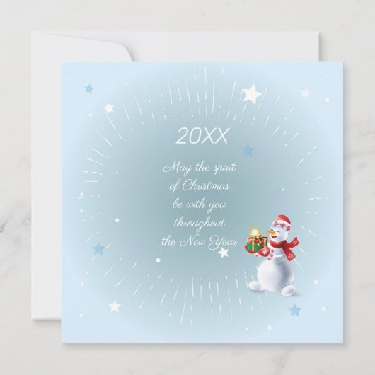 Vrolijk kerstfeest en gelukkig nieuwjaar! XMAS 202 Notitiekaartje (Achterkant)