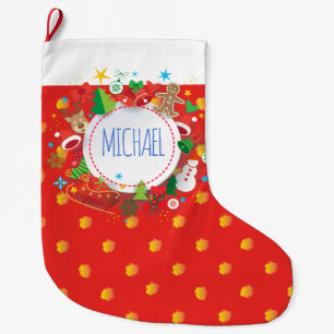 Vrolijk kerstfeest en gelukkig nieuwjaar! XMAS Grote Kerstsok