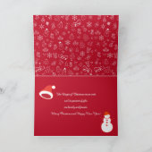 Vrolijk kerstfeest en gelukkig nieuwjaar! XMAS Kaart (Binnen)