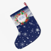 Vrolijk kerstfeest en gelukkig nieuwjaar! XMAS Mon Grote Kerstsok (Achterkant (Hangend))