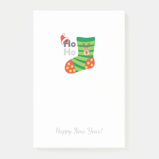 Vrolijk kerstfeest en gelukkig nieuwjaar! XMAS Post-it® Notes (Voorkant)