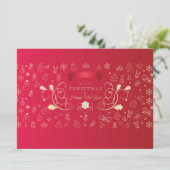 Vrolijk kerstfeest en gelukkig nieuwjaar! XMAS Red (Staand voorkant)