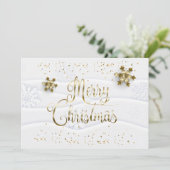 Vrolijk kerstfeest en gelukkig nieuwjaar! XMAS Save The Date (Staand voorkant)