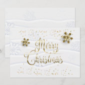 Vrolijk kerstfeest en gelukkig nieuwjaar! XMAS Save The Date (Voorkant / Achterkant)