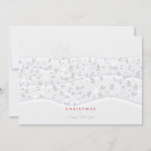 Vrolijk kerstfeest en gelukkig nieuwjaar! XMAS Save The Date (Voorkant)