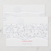 Vrolijk kerstfeest en gelukkig nieuwjaar! XMAS Save The Date (Voorkant / Achterkant)