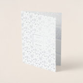 Vrolijk kerstfeest en gelukkig nieuwjaar! XMAS Sno Folie Kaarten (Voorkant)