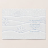 Vrolijk kerstfeest en gelukkig nieuwjaar! XMAS Sno Folie Kaarten (Binnen)