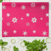 Vrolijk kerstfeest en gelukkig nieuwjaar! XMAS Sno Theedoek (Gevouwen)