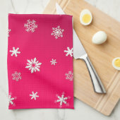 Vrolijk kerstfeest en gelukkig nieuwjaar! XMAS Sno Theedoek (Quarter Fold)