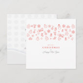 Vrolijk kerstfeest en gelukkig nieuwjaar! XMAS Whi (Voorkant / Achterkant)