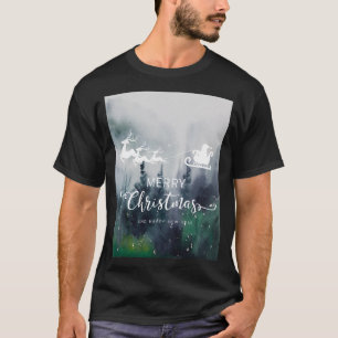 Vrolijk kerstfeest en gelukkig nieuwjaarsontwerp t-shirt