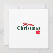 Vrolijk kerstfeest en hangend Ornament kerst Feestdagenkaart (Voorkant)